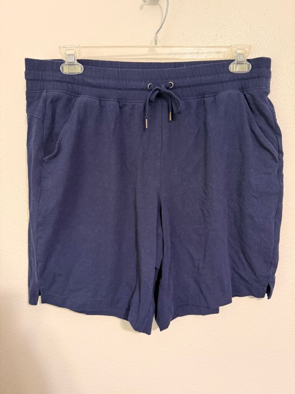 Tek Gear Essential Gear Womans Navy Drawstring Sweat Shorts XL